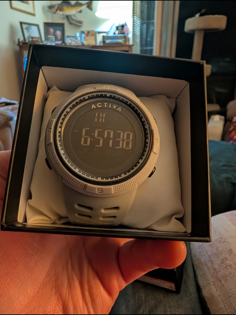 Activa Digital Sport Watch - Grey Silicone Band with Box and paperwork